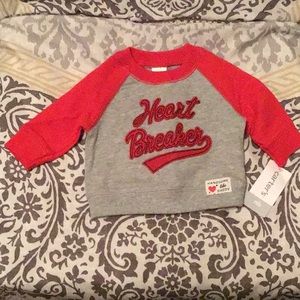Carter’s “Heart Breaker” Sweatshirt NWT